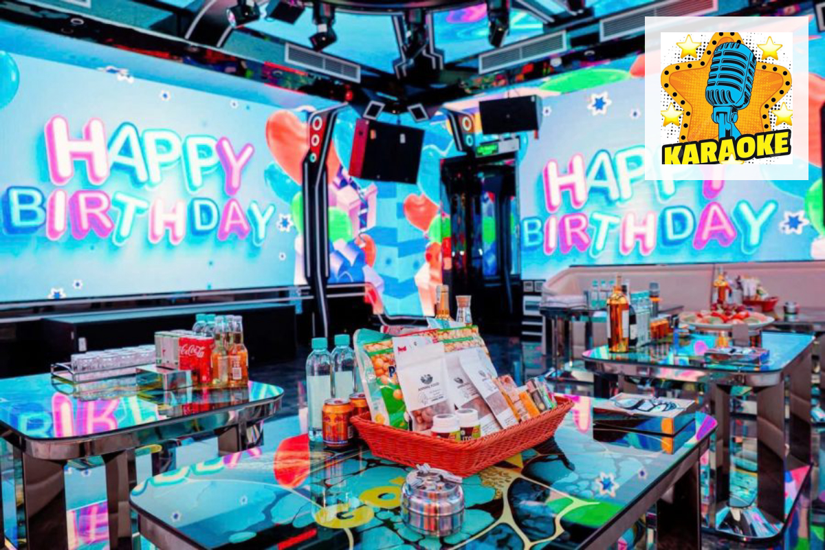 Không gian phòng karaoke phong cách sang trọng tại khu vực Nam Từ Liêm